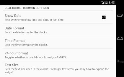 Dual Clock Widget для Alcatel скриншот 3